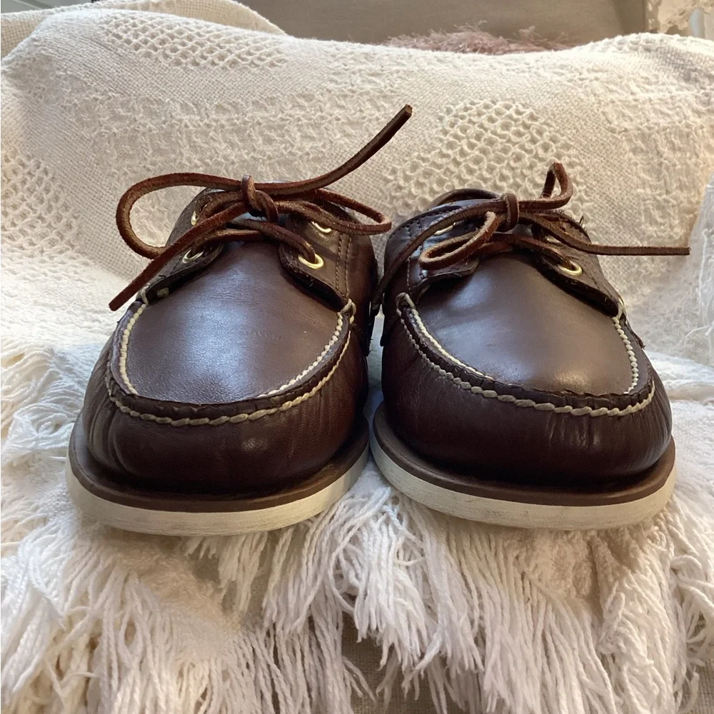 Timberland Brown Leather Boat Shoes